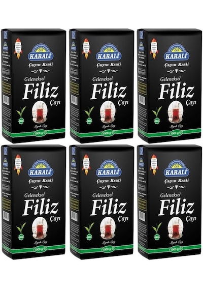Karali Geleneksel Filiz Siyah Dökme Çay 6 x 1 KG
