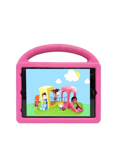 Apple Uyumlu iPad 10.2 8.nesil Zore Wheel Car Tekerlek Standlı Tablet Eva Silikon Kılıf Arka Kapak