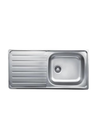 Livinox Dorian 50x100cm Tek Gözlü Sol Damlalıklı Paslanmaz Çelik Mutfak Eviyesi Inox