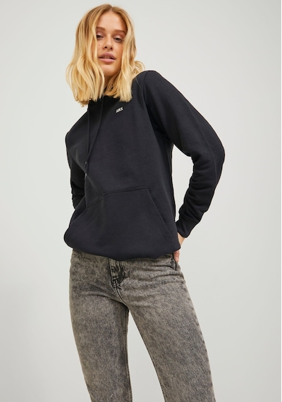 Jack & Jones Kadın Kapüşonlu Minimal Logo Baskılı Sweatshirt - Abbie 12223961 Black Mint Yeşili Jack & Jones Kadın Kapüşonlu Minimal Logo Baskılı Sweatshirt - Abbie 12223961 Black Mint Yeşili