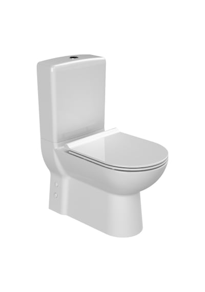 Turkuaz Bella Duvara Dayalı Klozet+Rezervuar+Yavaş Kapanır Slim K