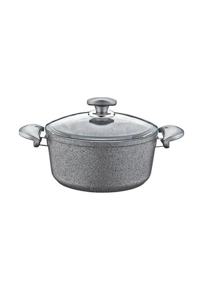 Oms Collection 28x13 Cm Granit Derin Tencere Gri