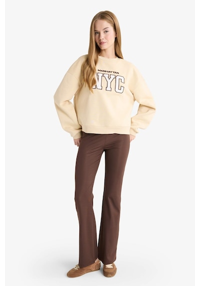 Defacto Regular Fit Bisiklet Yaka Baskılı Sweatshirt G5491ax25cwbg26 Bej-bg26 Defacto Regular Fit Bisiklet Yaka Baskılı Sweatshirt G5491ax25cwbg26 Bej-bg26
