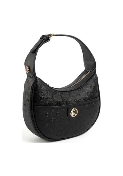 Silver Polo Sp1194 Kadın Omuz Çantası Logolu Siyah-siyah
