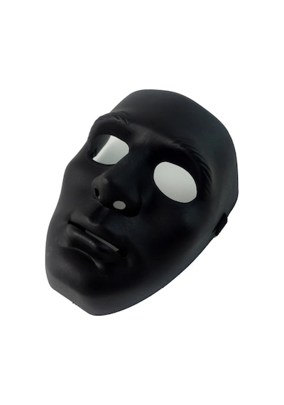 Siyah Renk Hip Hop Anonim Jabbawockeez Dans Maskesi 18x19 Cm "