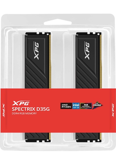 XPG Spectrix D35 16GB (8X2) RGB DDR4 3200 MHz CL16 1.35V AX4U32008G16A-DTBKD35G Dual Kit Ram