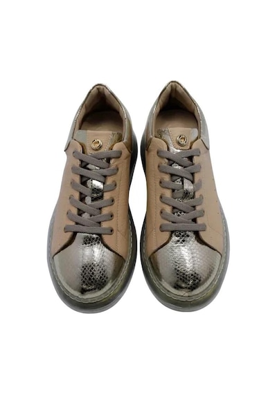 Poletto Hakiki Deri Altın-bıskuvı Sneaker Düz 777 01-999 Altın