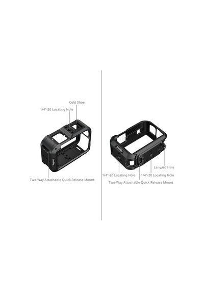 Smallrig - 6374 Djı Osmo Action 6 İçin Kamera Kafesi Kiti Ve Filtre Seti