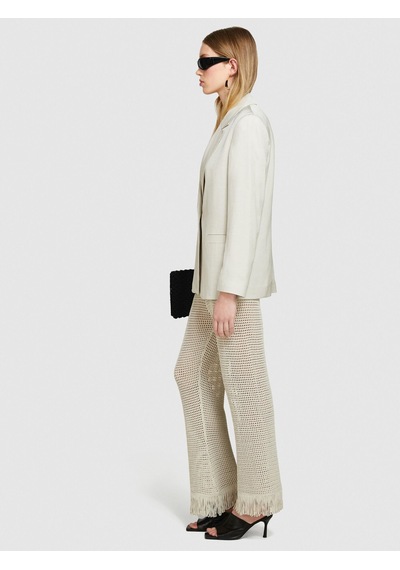 Sisley %100 Viskoz Cebi Biyeli Tek Düğmeli Saten Blazer Ceket Kadın Gri Ceket - 324p29nmlw023 Bej Sisley %100 Viskoz Cebi Biyeli Tek Düğmeli Saten Blazer Ceket Kadın Gri Ceket - 324p29nmlw023 Bej
