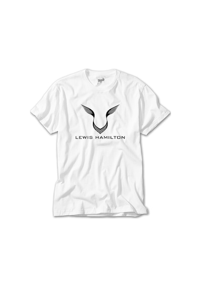 Lewis Hamiltn Logo Beyaz Tişört Beyaz