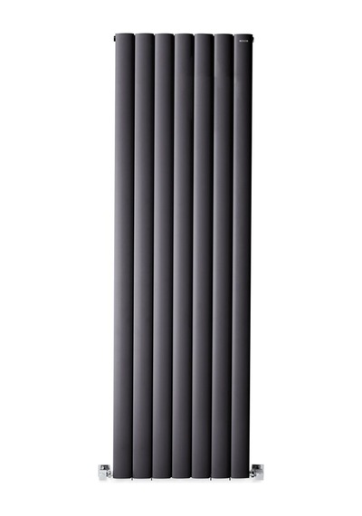 1600x555mm Lilac Dikey Antrasit Alüminyum Radyatör