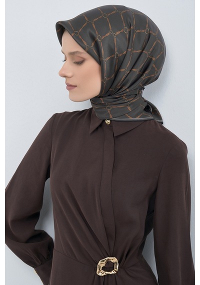 Armine Saf İpek Sura Eşarp-2026 İlkbahar-yaz- 953800d Antrasit