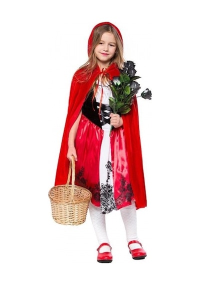 Kırmızı Başlıklı Kız Şapkalı Pelerin 90 Cm