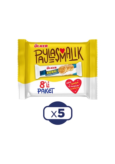 Ülker Kremalı Sandviç Bisküvi 488 G 5 x 8'li