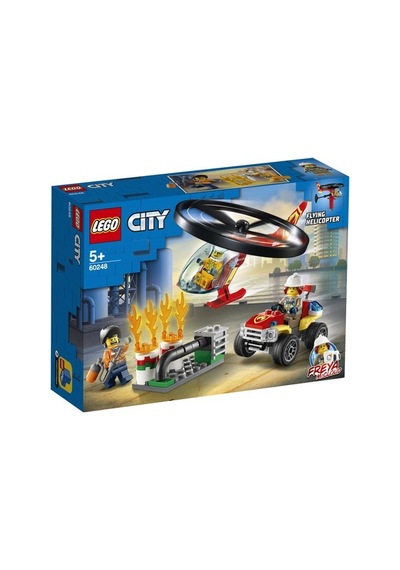 LEGO® City 60248 İtfaiye Helikopteri Müdahalesi 93 Parça