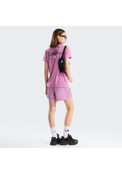 The North Face W Foundatıon Mount Ss Tee Kadın Tişört Nf0a8hexg6e1 Pembe