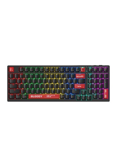 A4tech Bloody Ws98 Red Switch Rgb Kablosuz Türkçe Gaming Klavye