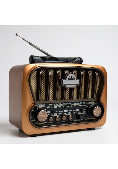 Rt-826 Güneş Panelli Nostalji Radyo,eskitme Görünüm Trend Nostaljik Radyo