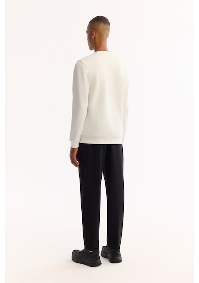Avva Erkek Ekru Bisiklet Yaka Pamuklu Bi-stretch Regular Fit Sweatshirt A52y1235