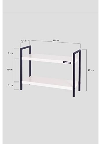 Mudesa Mdsmur0002 Metal Masa Tezgah Üstü Düzenleyici Organizer Banyo Mutfak Rafı Kitaplık Baharatlık Diğer