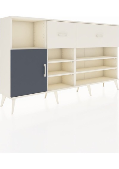 Arges Konsol 6 Raflı 2 Çekmeceli Tek Kapaklı 176x30x99 Aytaşı-antrasit/aytaşı Antrasıt/aytası - Aytası Arges Konsol 6 Raflı 2 Çekmeceli Tek Kapaklı 176x30x99 Aytaşı-antrasit/aytaşı Antrasıt/aytası - Aytası