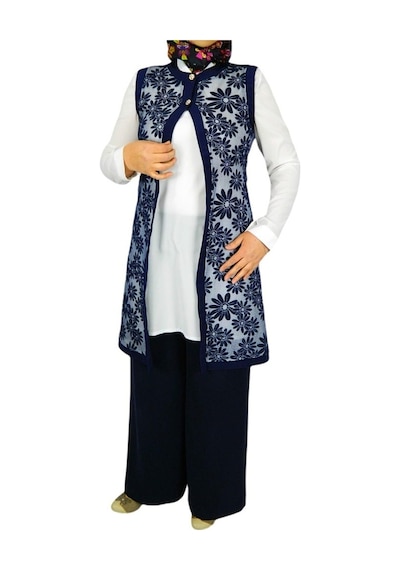 Kadın Krep Güpür Ikili Tunik Msk-0262
