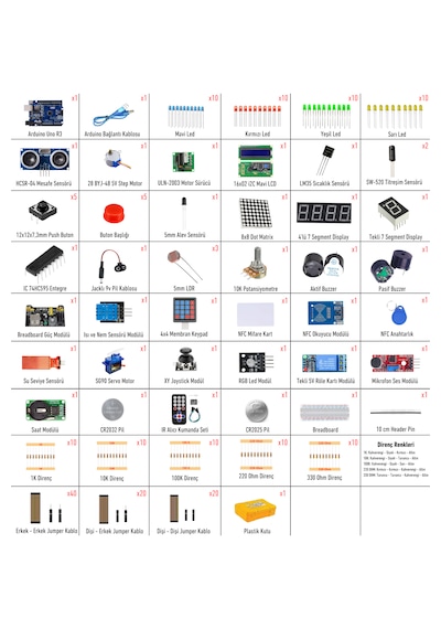 Arduino Set 220 Parça Süper Başlangıç Seti