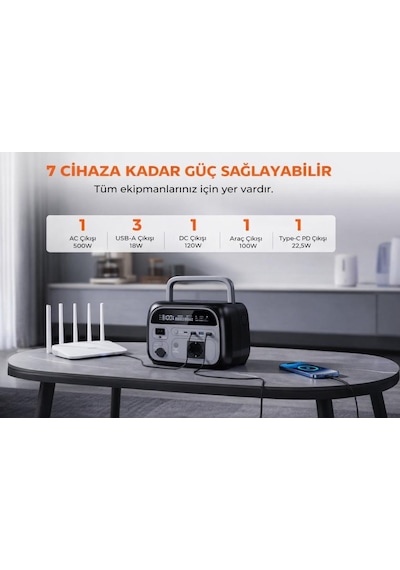 Or-tec Ap400 600w - 108000mah,345wh Kapasiteli Lifepo4 Lfp Taşınabilir Güç Istasyonu, Güç Kaynağı