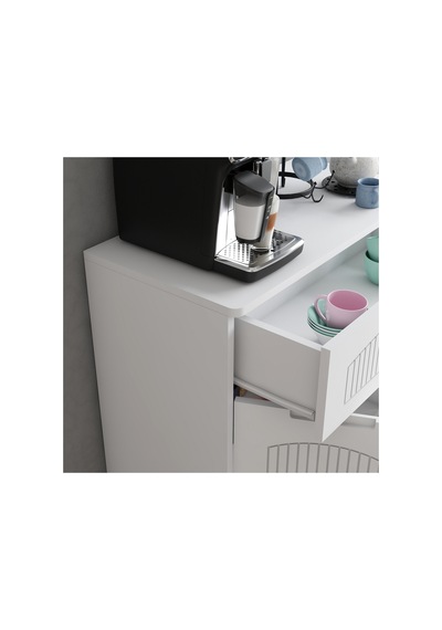 Boyalı Desenli Kapaklı Çekmeceli Çok Amaçlı Dolap - Beyaz 2 Kanal Kulp Kapaklı, 1 Çekmeceli, Raflı, Mdf 80x40x82 Cm Beyaz - 877008803 Beyaz Boyalı Desenli Kapaklı Çekmeceli Çok Amaçlı Dolap - Beyaz 2 Kanal Kulp Kapaklı, 1 Çekmeceli, Raflı, Mdf 80x40x82 Cm Beyaz - 877008803 Beyaz