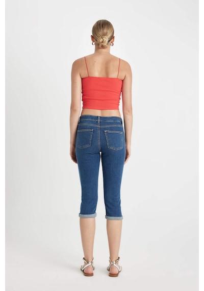 Defacto Normal Bel Jean Kapri B9168ax24smnm28 Mavi