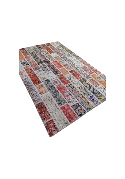 Çam Halı Siesta Patchwork 32-457 Etnik Eskitme Desenli Dokuma Tabanlı Yıkanabilir Şönil Salon Ve Oda Halısı Multi 24