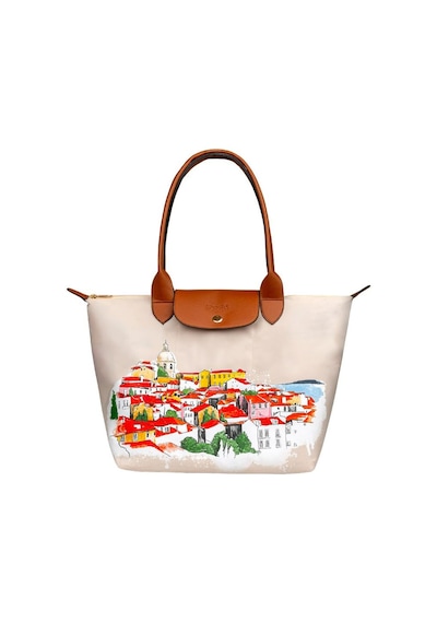 Dogo Kadın Vegan Krem Large El Çantası - On The Roofs Tasarım Multicolor