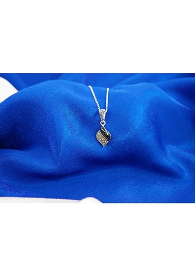 Oltutaşı Sarmal Gümüş Kolye K00021 Çok Renkli