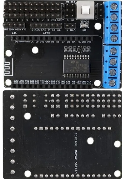 L293d Çift Kanallı Motor Sürücü Modülü Nodemcu Esp-12e İçin Genişletme Kartı