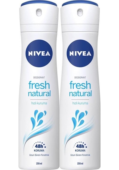 Nivea Fresh Natural Kadın Deodorant 2 x 150 ML