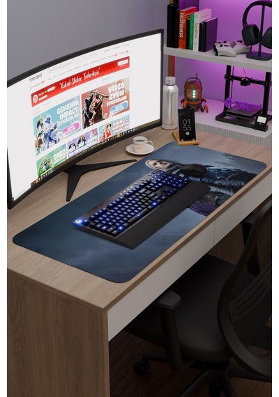 The Witcher 2 V5 90x40 Xxl Gaming Kauçuk Kaymaz Taban Mouse Pad Fare Altlığı