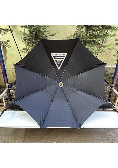 Marlux April A-252g Protokol Vale Şemsiyesi Çift Katmanlı Şemsiye 130 CM Siyah