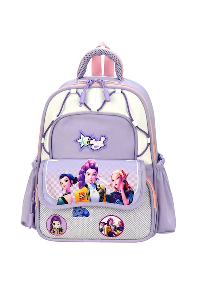 K-pop Baskılı Lüx Anaokulu Çantası Mor