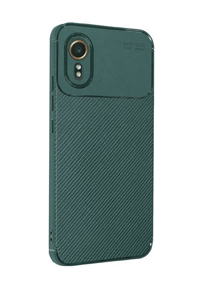 Gldısptm Newface Samsung Galaxy Xcover 7 Kılıf Auto Focus Karbon Kapak - Yeşil