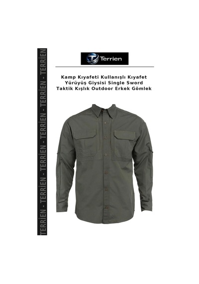 Terrien Kamp Kıyafeti Kullanışlı Kıyafet Yürüyüş Giysisi Single Sword Taktik Kışlık Outdoor Erkek Gömlek Çok Renkli