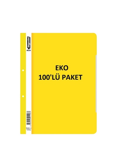 Bigpoint Telli Dosya Eco Sarı X 100 Adet Diğer
