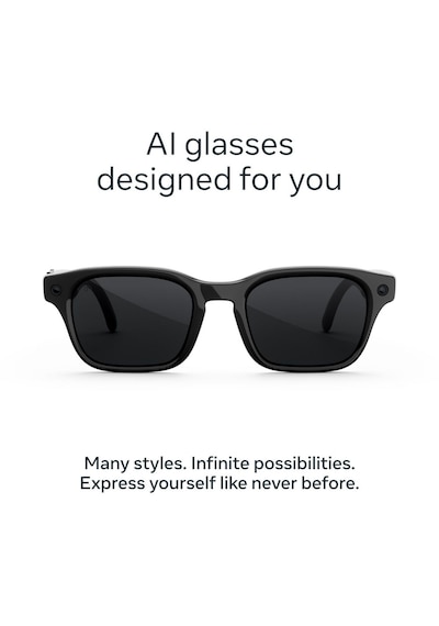 Meta Glasses Adventurer Classic Black Frame Polarised Lens