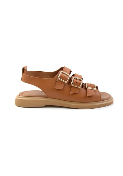 Bambi Taba Leather Kadın Sandalet K05359032403 Taba