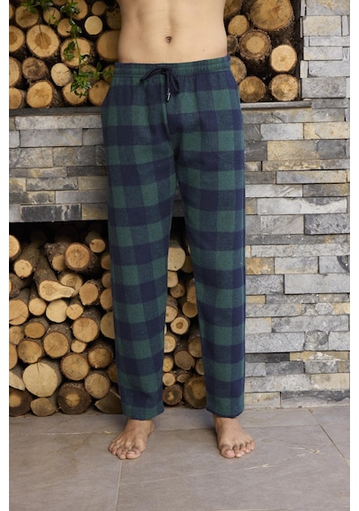 Kly Ekose Pazen Kalın Erkek Pijama Altı 307 Yeşil