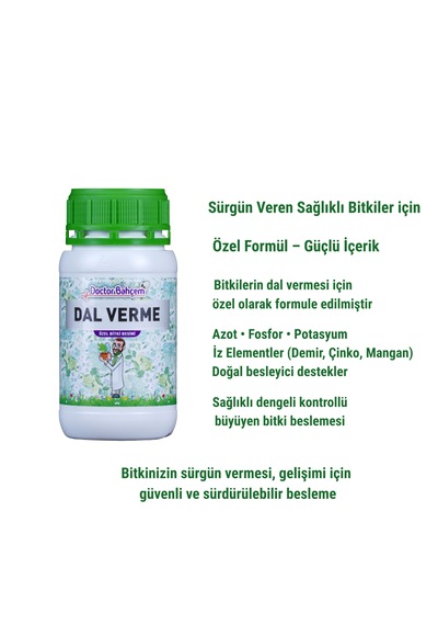 Doctor Bahçem Dal Verme Destekleyici Bitki Besini Güçlü Sürgün Ve Sağlıklı Gelişim İçin 1000 Ml