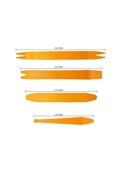 Autoline 8 Parça Trim Teyp Sökme Set Sökme Aparatları Sert Abs Malzemedir Teyp, Kapı, Döşeme Sökme Takımı