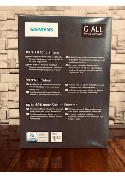 Siemens Uyumlu G Tipi Elektrikli Süpürge Bez Toz Torbası