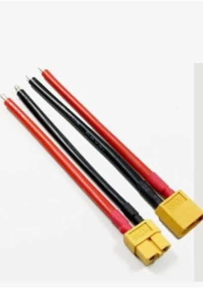 Sanec Xt60 Erkek Dişi Lipo Pil Şarj Kablosu 15 Cm 1,5mm Silikon Kablolu