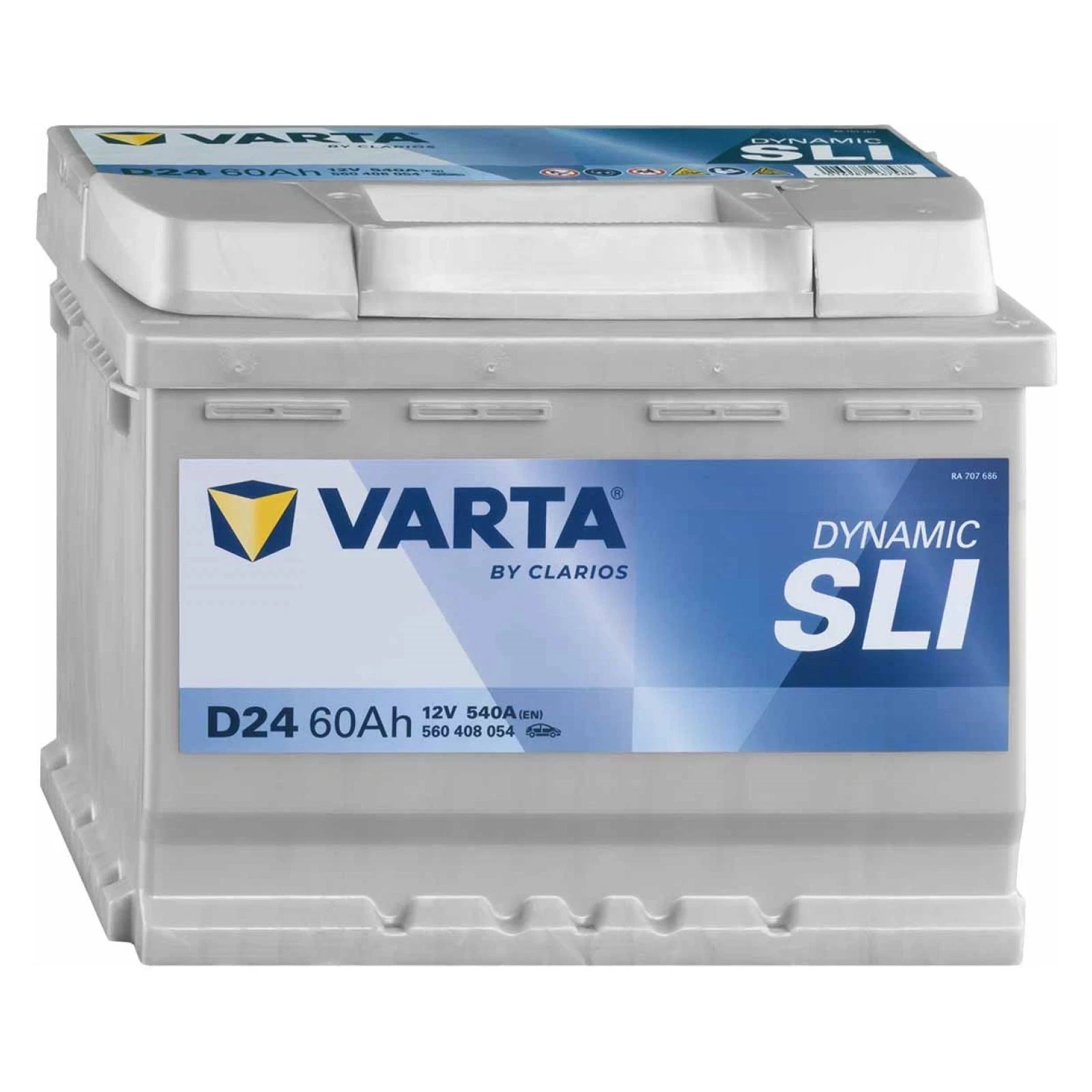 Dynamıc Slı D24 60ah 12 Volt 540a Cca Battery