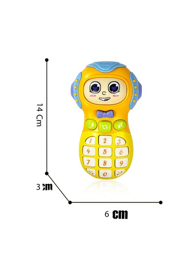 Toyaş Işıklı Ve Müzikli Ceptelefonu Bebek Motor Beceri Gelişimi Müzikli Oyuncak Ceptelefonu Bebek Oyuncağı Mavi-turuncu Mavi - Turuncu